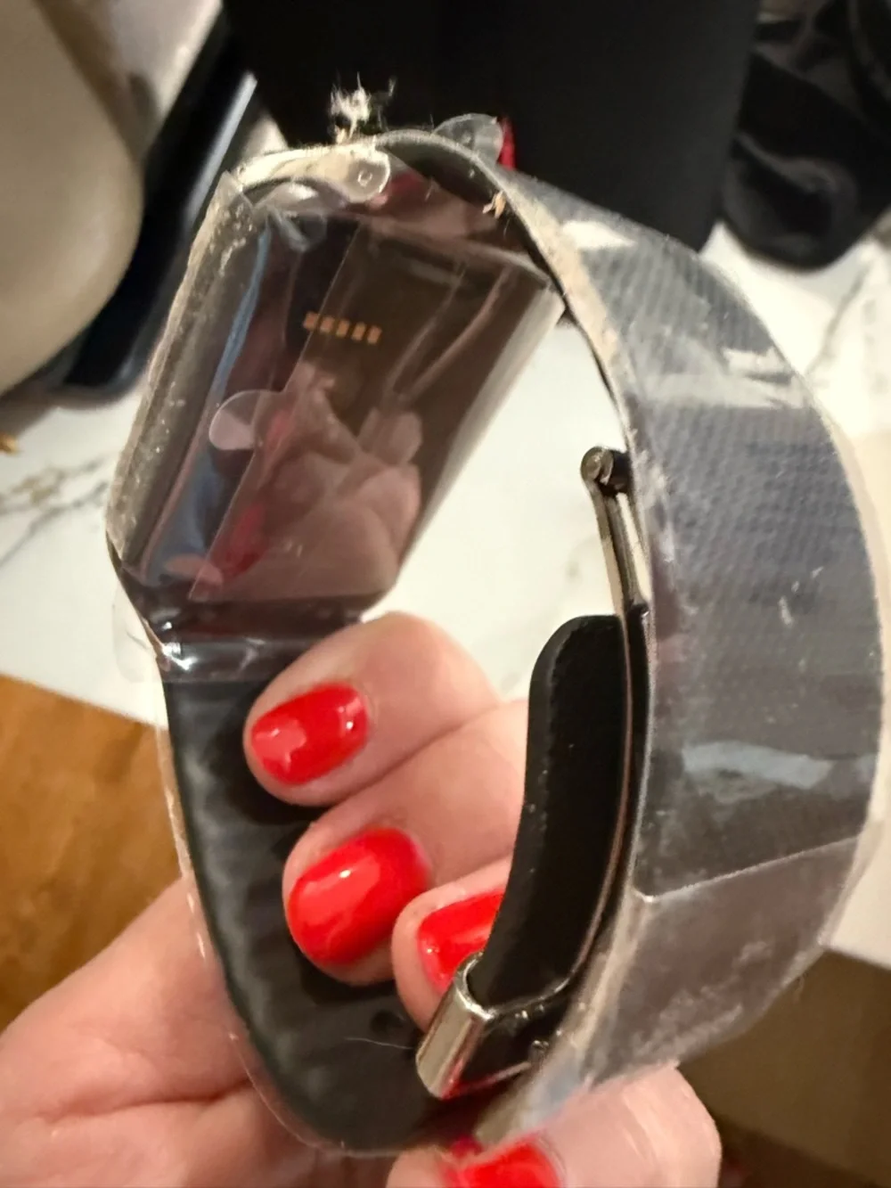 Silver Smartwatch with Black Display - Unbranded